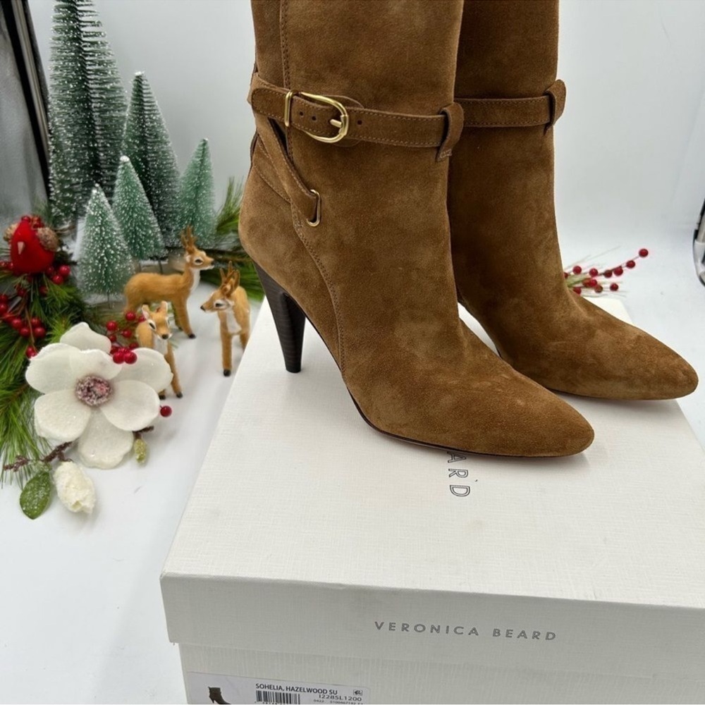 Women’s Veronica Beard, suede ankle boots size 8 - Picture 3 of 11